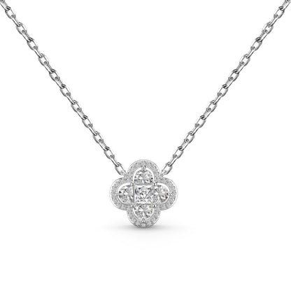 [Rose Jewels]Spliced Lucky Four-Leaf Clover Versatile Necklace