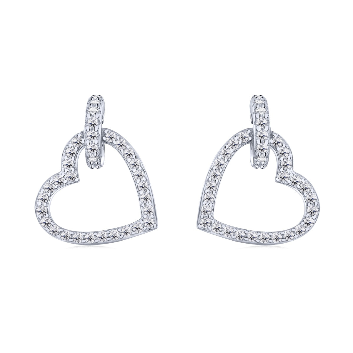 [Rose Jewels]Dainty Heart Shape Earrings