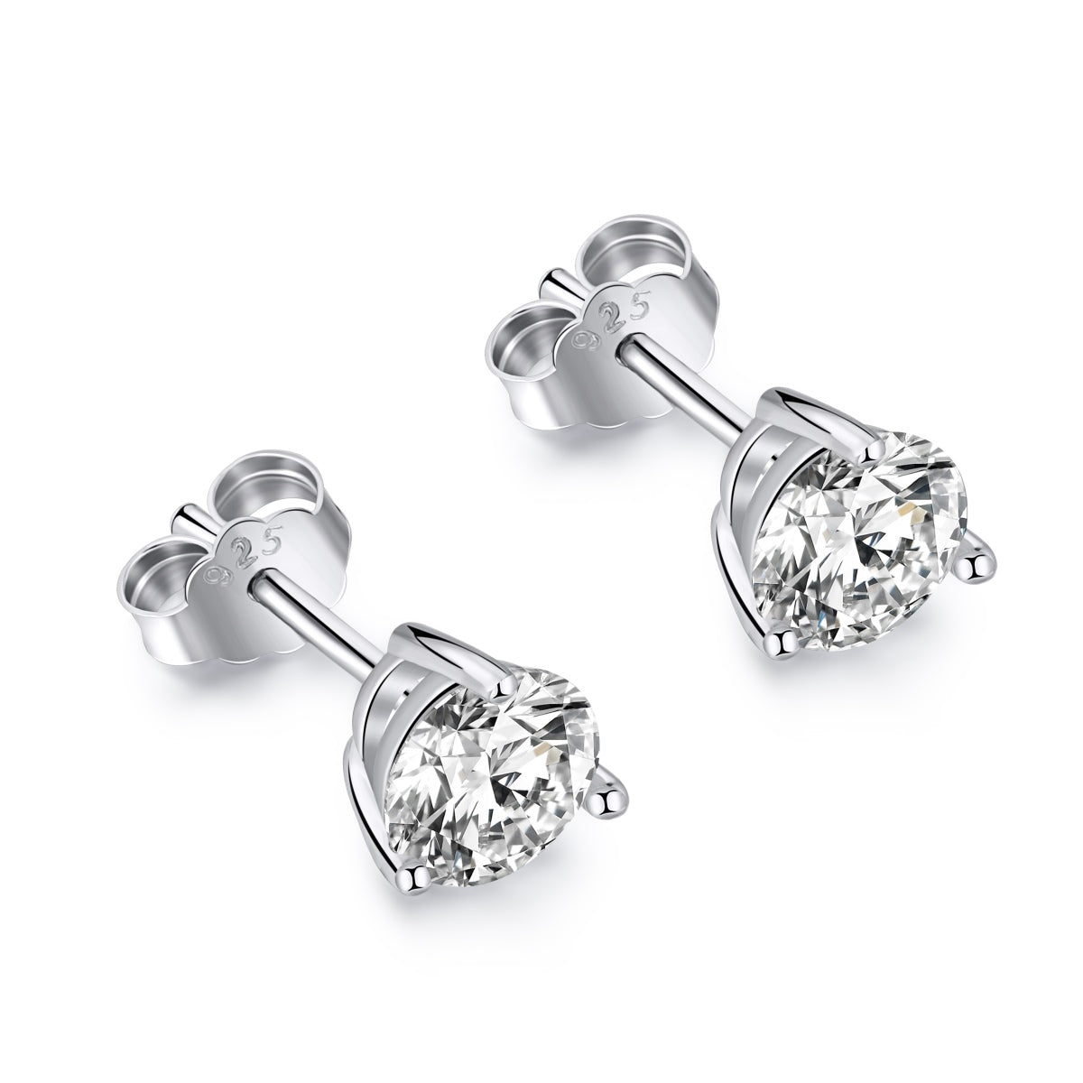 [Rose Jewels]Dainty Round Shape Earrings