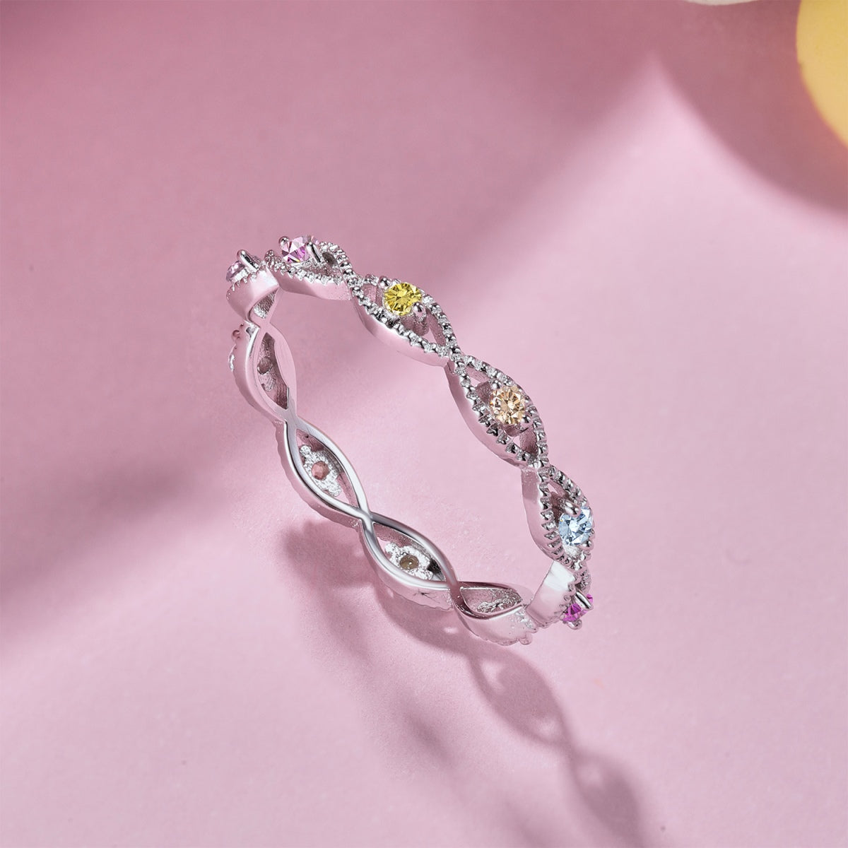 [Rose Jewels]Elegant Energetic Round Cut Daily Ring