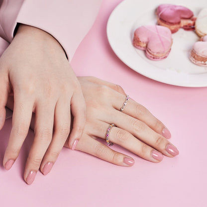 [Rose Jewels]Elegant Energetic Round Cut Daily Ring