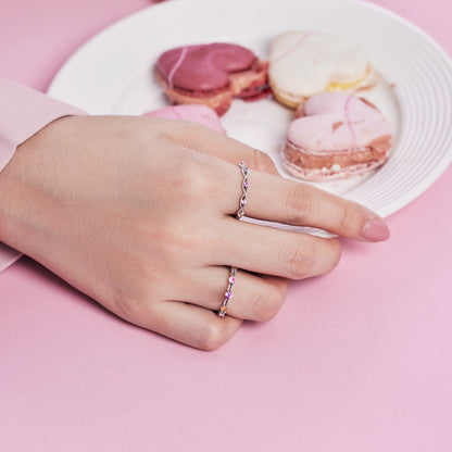 [Rose Jewels]Elegant Energetic Round Cut Daily Ring