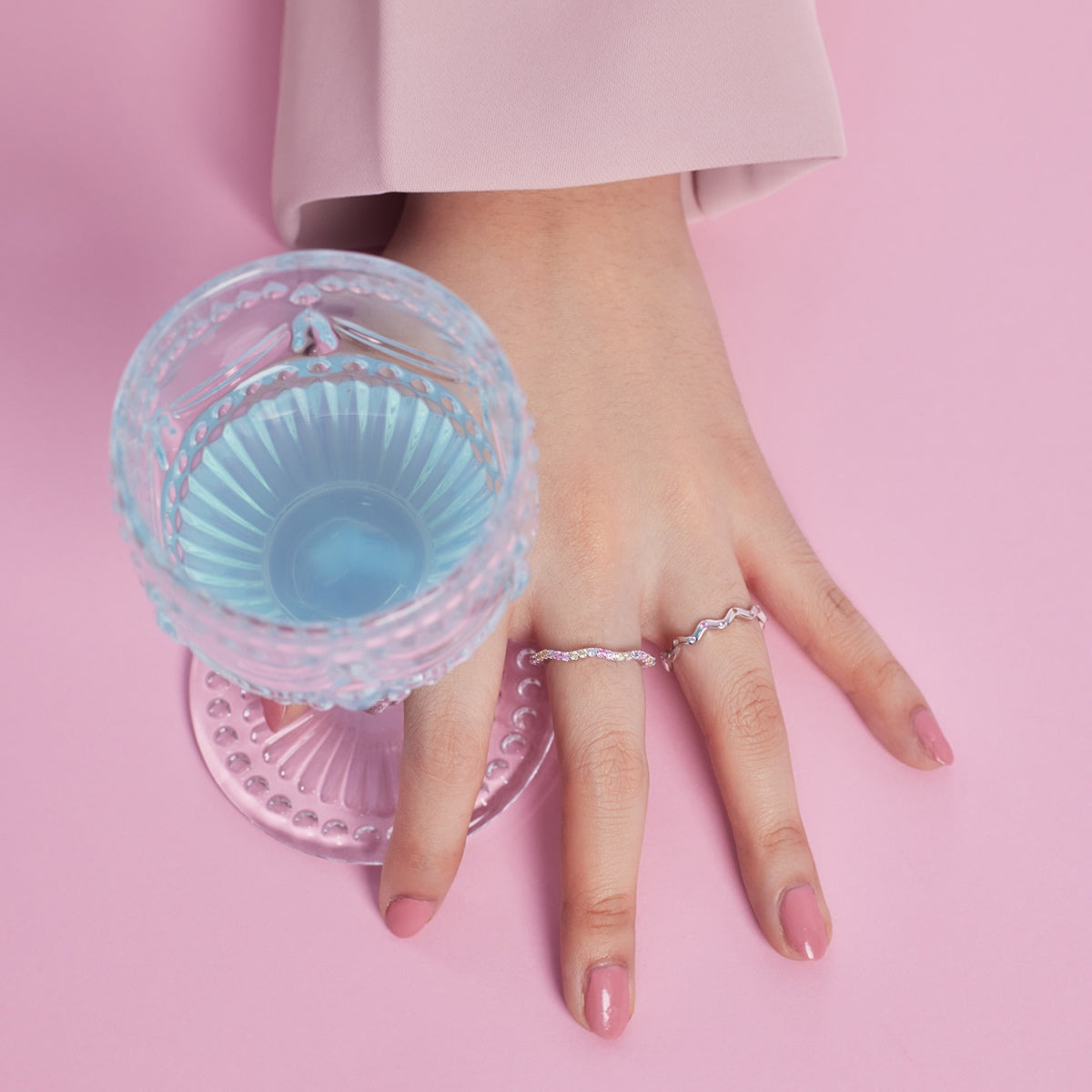 [Rose Jewels]Ornate Vibrant Round Cut Daily Ring