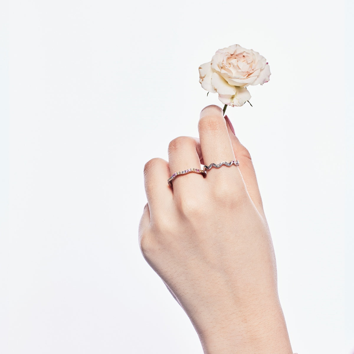 [Rose Jewels]Ornate Vibrant Round Cut Daily Ring