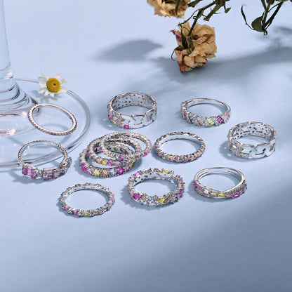 [Rose Jewels]Elegant Vivid Round Cut Daily Ring