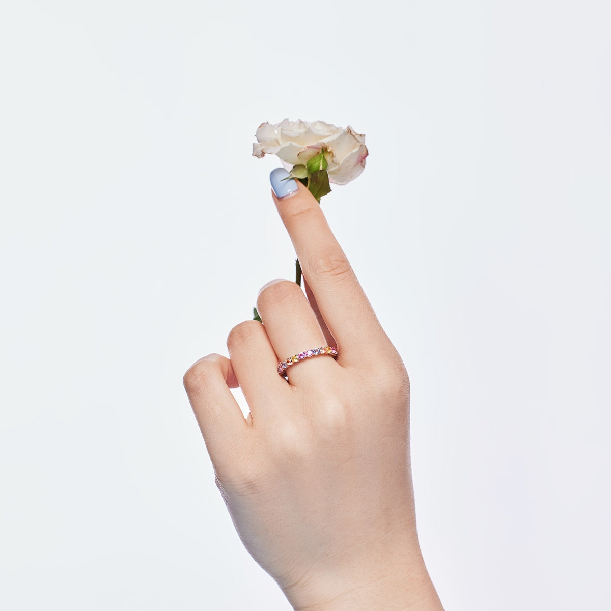 [Rose Jewels]Dazzling Resplendent Round Cut Party Ring