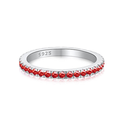 [Rose Jewels]Delicate Sparkling Round Cut Daily Ring