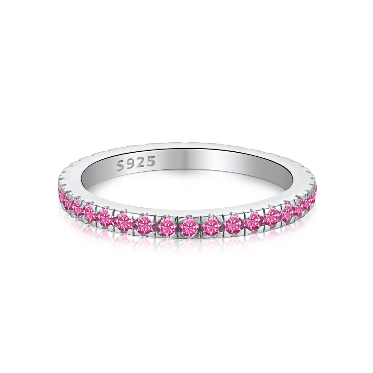 [Rose Jewels]Delicate Sparkling Round Cut Daily Ring