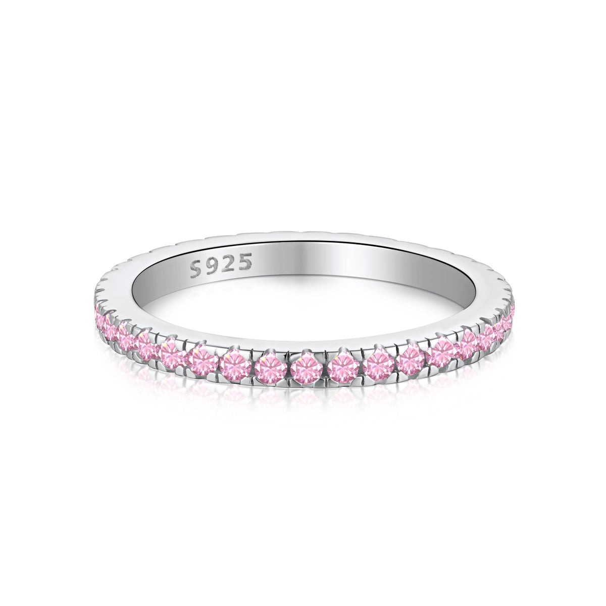 [Rose Jewels]Delicate Sparkling Round Cut Daily Ring