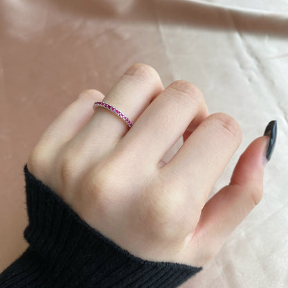 [Rose Jewels]Delicate Sparkling Round Cut Daily Ring