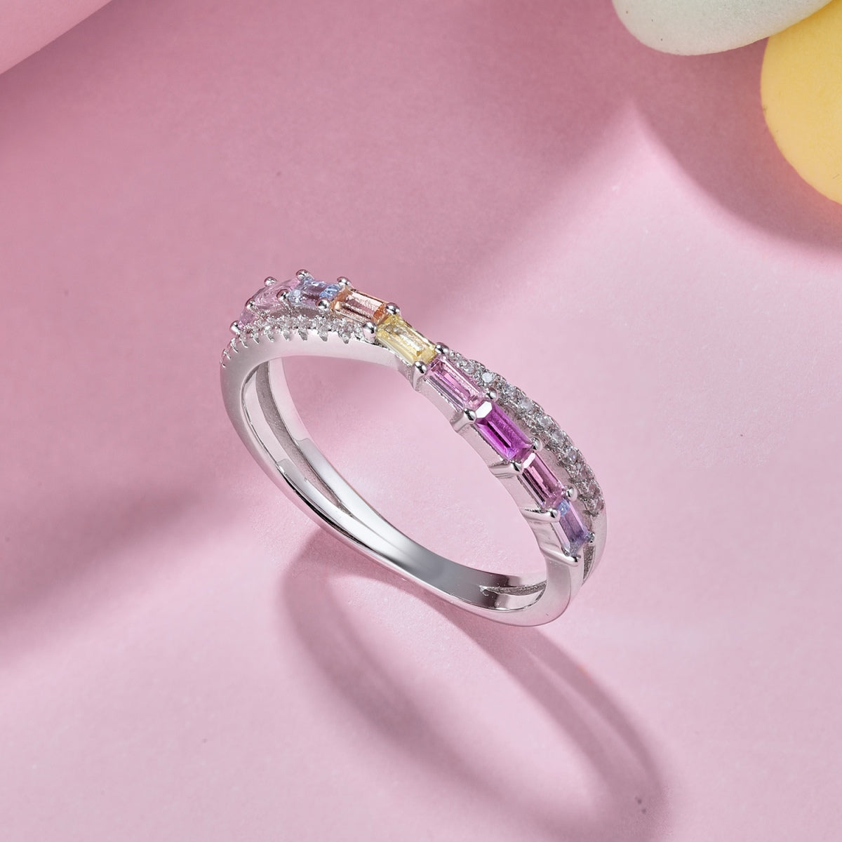 [Rose Jewels]Energetic Elegant Radiant Cut Party Ring