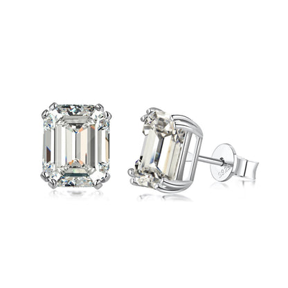 [Rose Jewels]Dazzling Square Shape Earrings