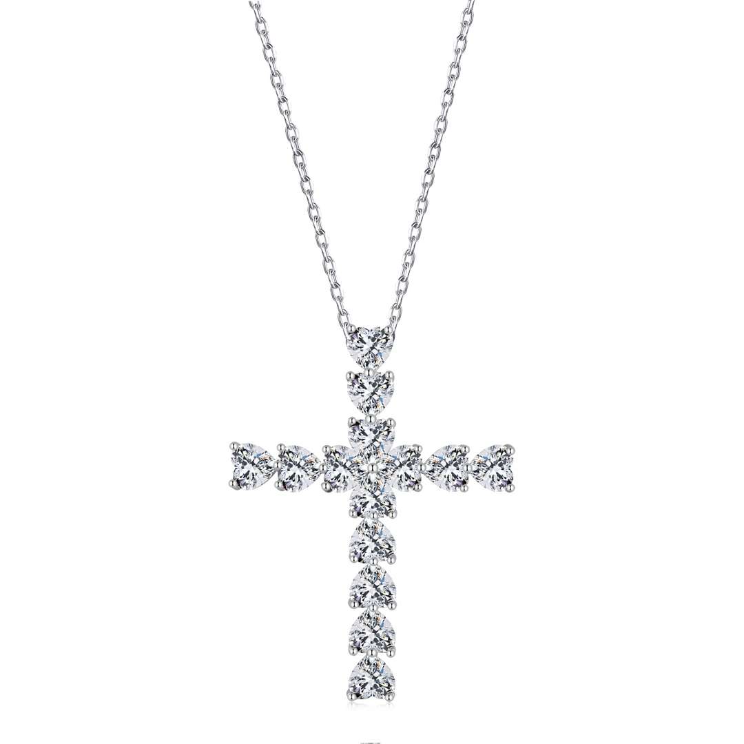 [Rose Jewels]Radiant Cross Shape Necklace