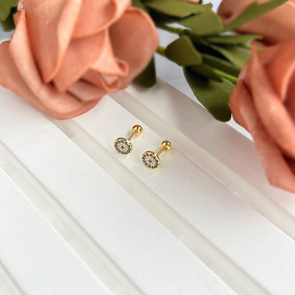 [Rose Jewels]Devil's Eye Ear Bone Nail Earrings