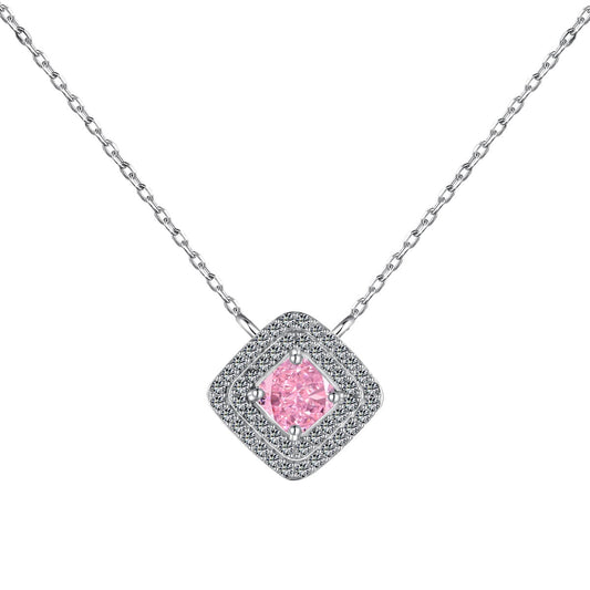 [Rose Jewels]Sparkling Asscher Cut Necklace