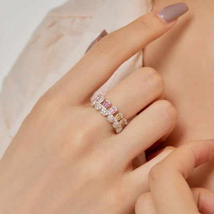 [Rose Jewels]Gorgeous Radiant Cut Daily Ring