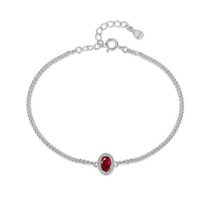 [Rose Jewels]Exquisite Oval Shape Bracelet