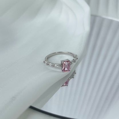 [Rose Jewels]1.0 Carat Dainty Resplendent Radiant Cut Daily Ring