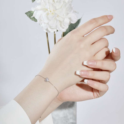 [Rose Jewels]Heart-Shaped Gentle and Versatile Bracelet