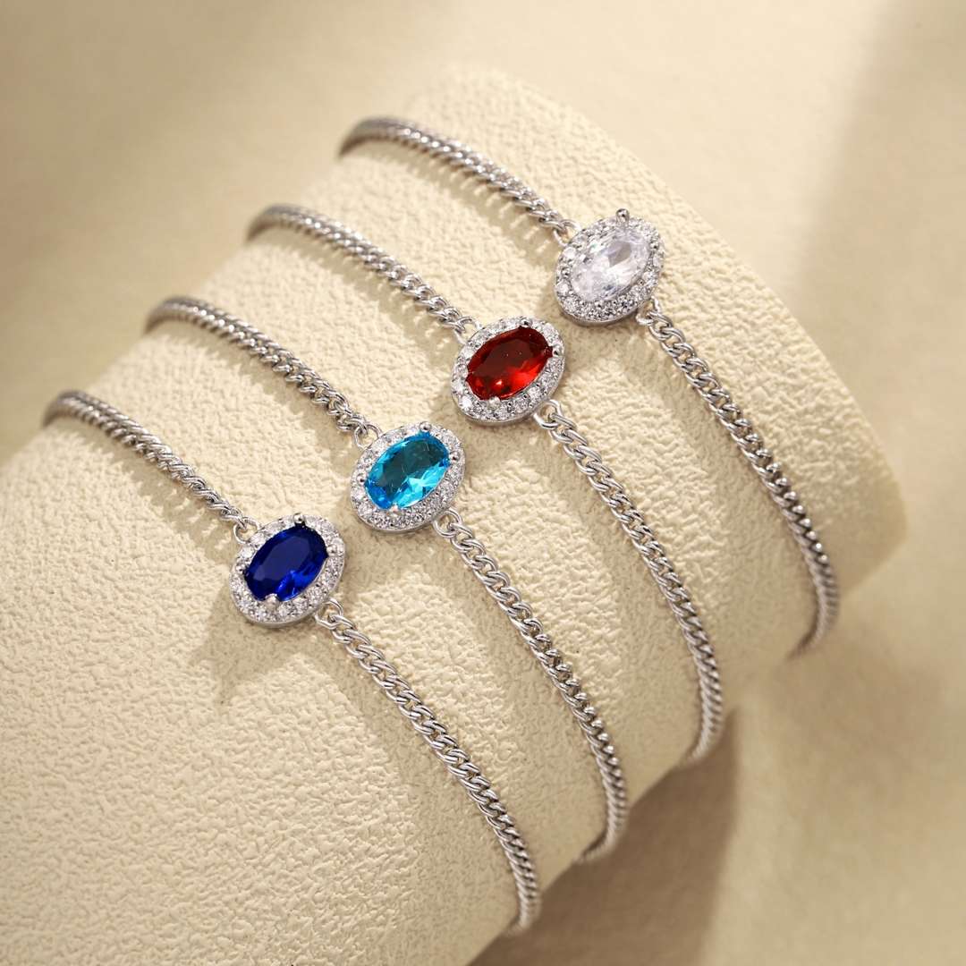 [Rose Jewels]Exquisite Oval Shape Bracelet