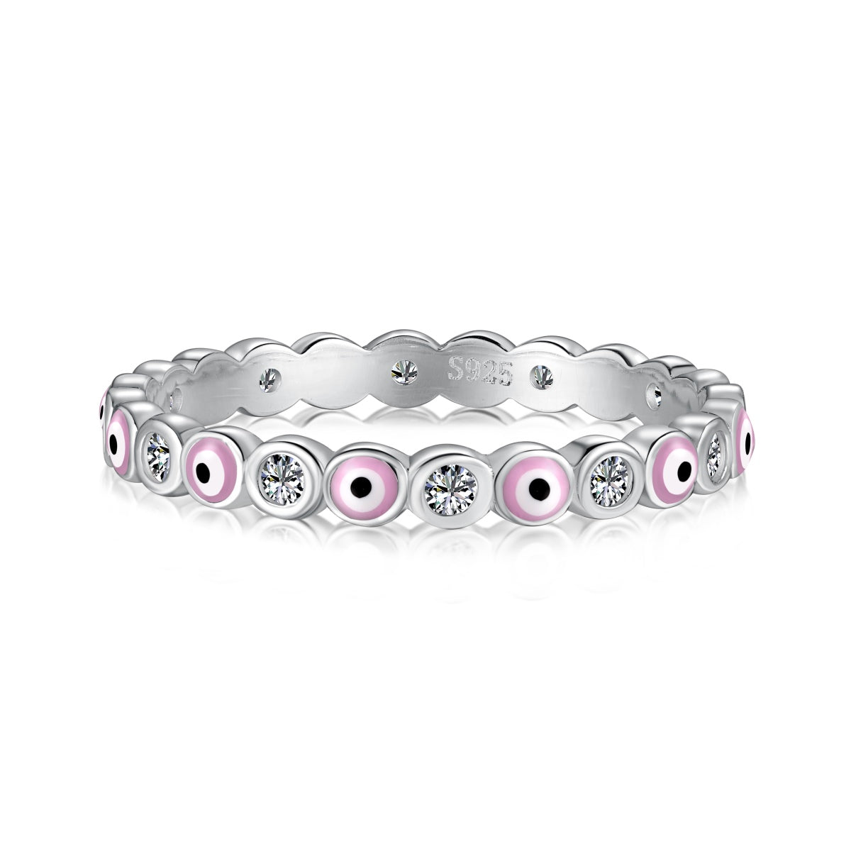 [Rose Jewels]Sparkling Vibrant Round Shape Daily Ring