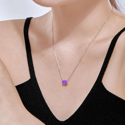 [Rose Jewels]Luxurious Square Shape Colorful Necalack