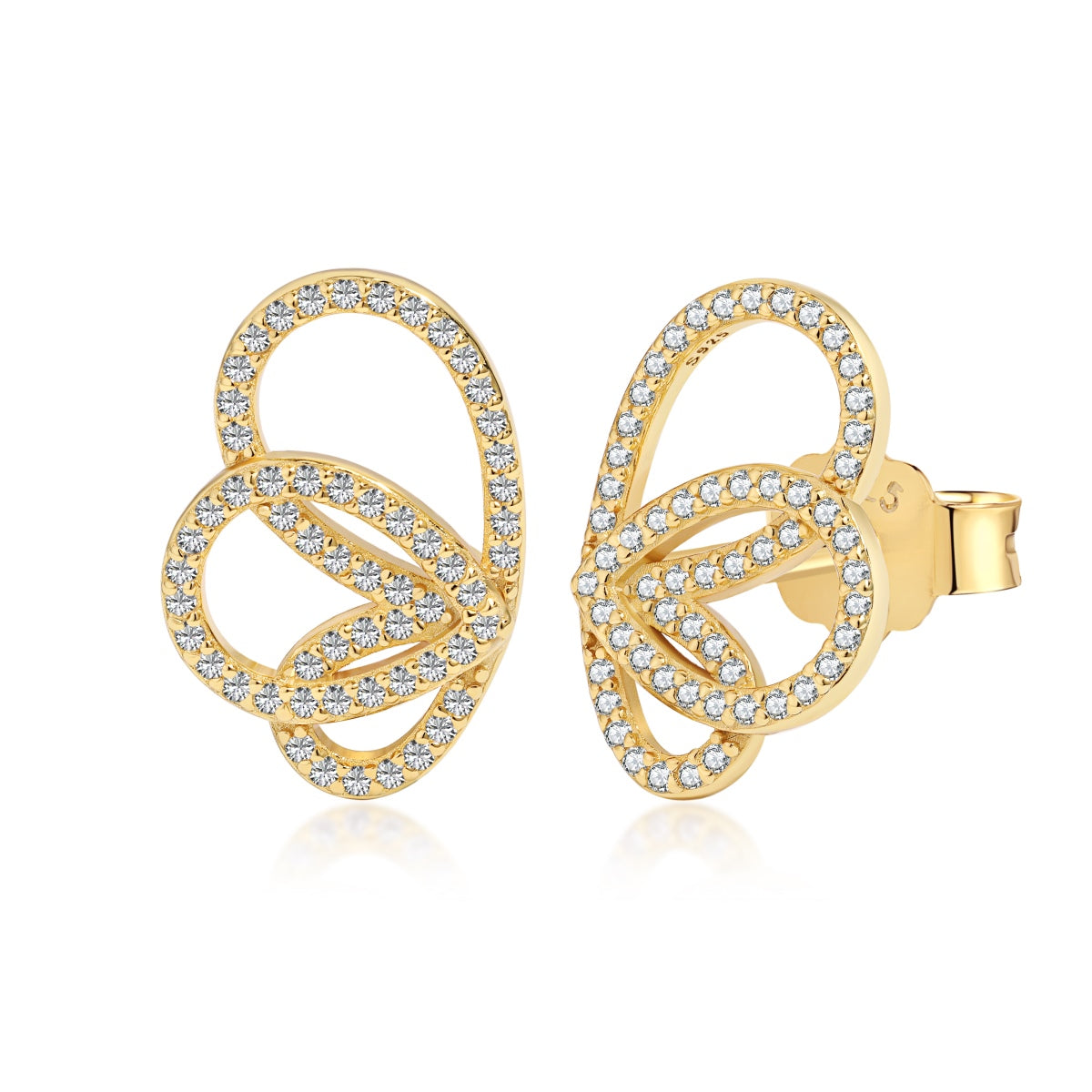 [Rose Jewels]Exquisite Butterfly Shape Earrings