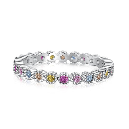 [Rose Jewels]Exquisite Colorful Round Cut Party Ring