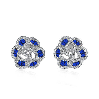 [Rose Jewels]Exquisite Flower Shape Daily Earrings