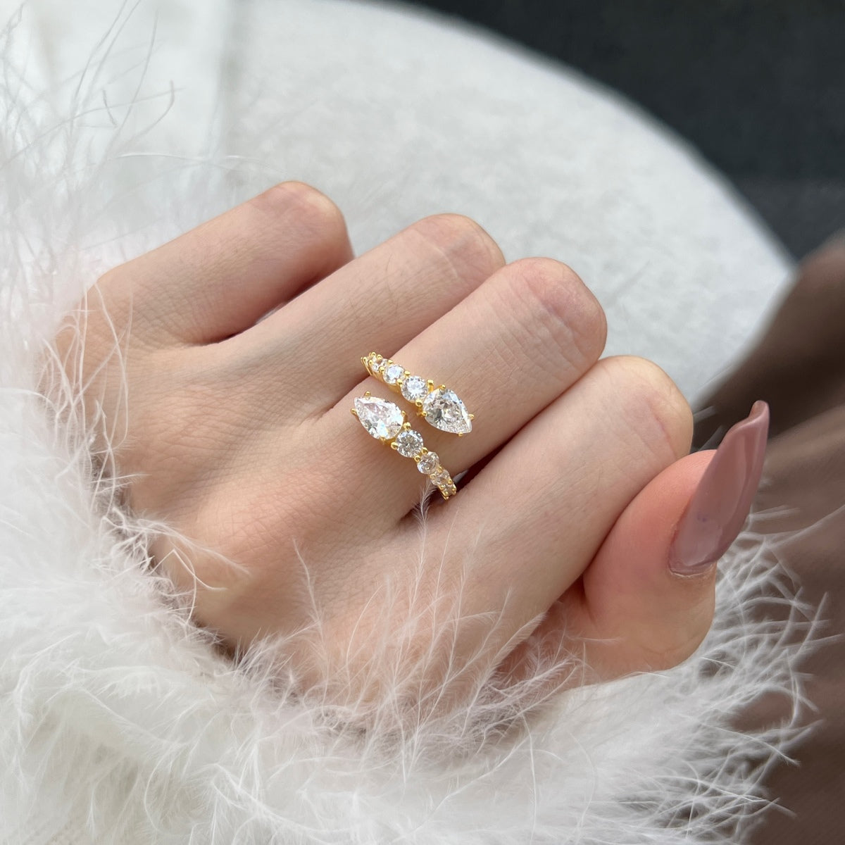 [Rose Jewels]Delicate Lively Snake Shape Daily Ring