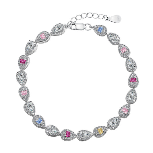 [Rose Jewels]0.25 Carat Radiant Water Drop Shape Daily Bracelet