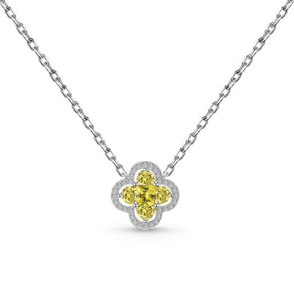 [Rose Jewels]Spliced Lucky Four-Leaf Clover Versatile Necklace