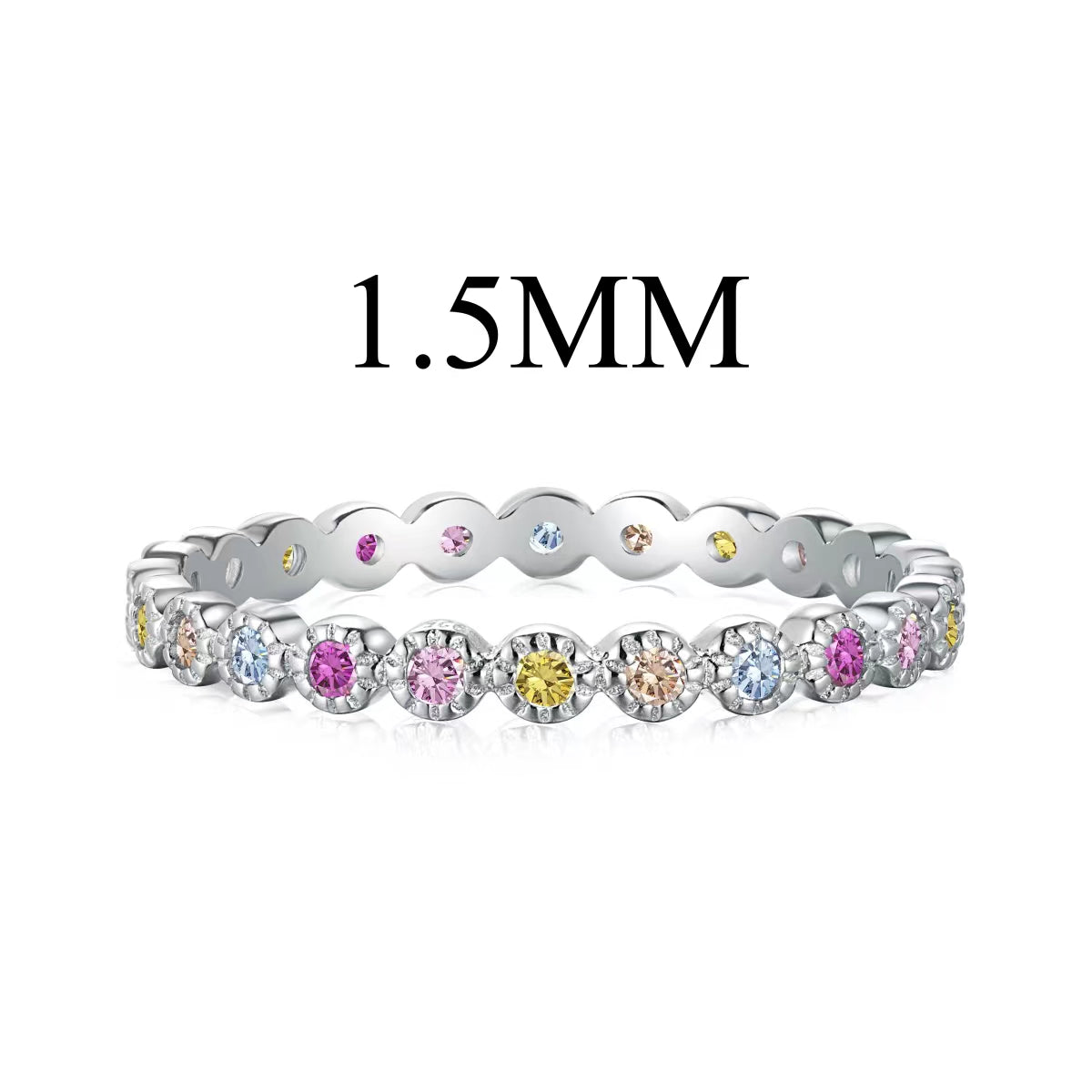 [Rose Jewels]Radiant Sparkling Round Cut Daily Ring